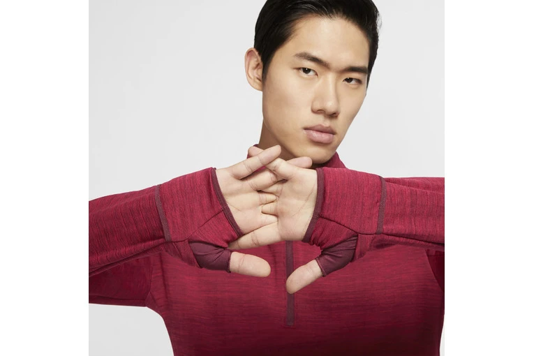 Nike Therma Sphere Element 3.0 1/2 Zip Hardlooptop Rood Heren - Image 4