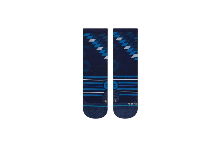 Stance Slithering Crew Loopkousen Blauw Dames