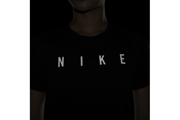 Nike Miler Run Division Loopshirt Zwart/zilver Dames - Image 4