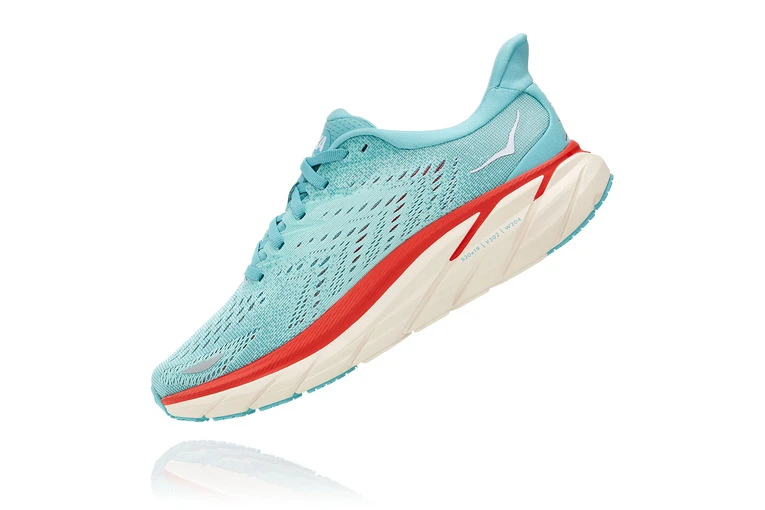 Hoka Clifton 8 Loopschoen Aquarelle/eggshell Blue Dames - Image 3