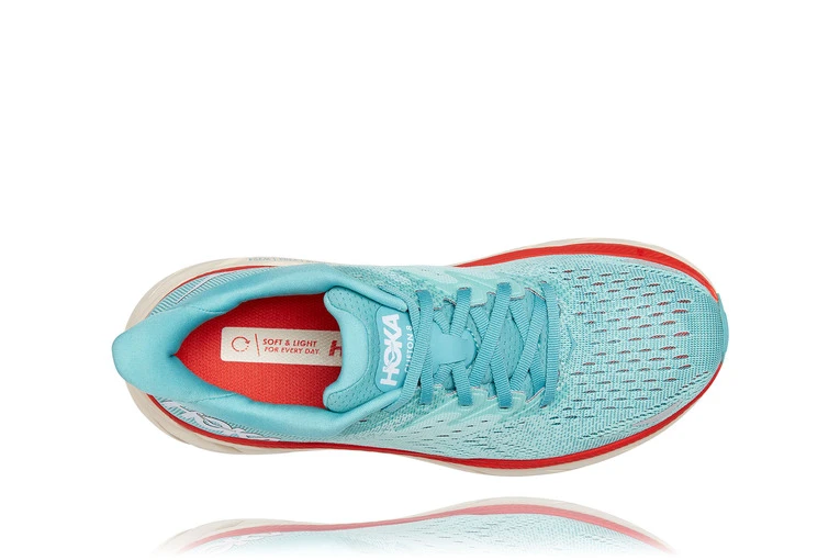 Hoka Clifton 8 Loopschoen Aquarelle/eggshell Blue Dames - Image 4