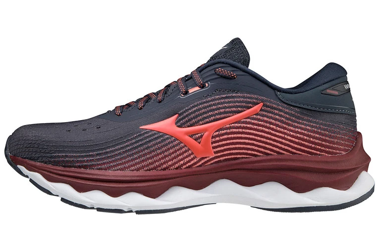Mizuno Wave Sky 5 Loopschoen Indianink/coral/pomegran Dames - Image 2