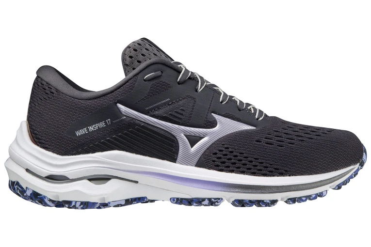 Mizuno Wave Inspire 17 Loopschoen Zwart/violetglow Dames