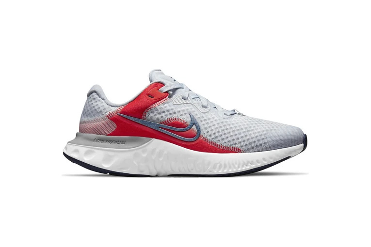 Nike Renew Run 2 Loopschoen Grijs/rood Kids