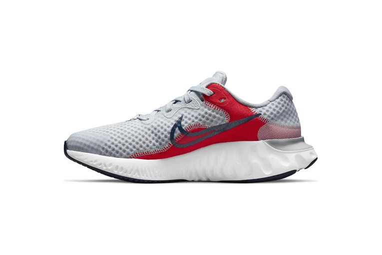 Nike Renew Run 2 Loopschoen Grijs/rood Kids - Image 2