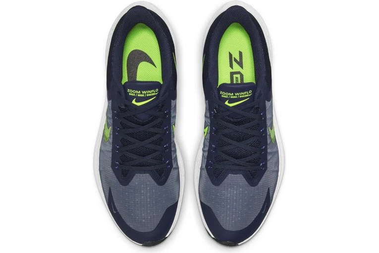 Nike Winflo 8 Loopschoen Midnight Navy/volt Heren - Afbeelding 4