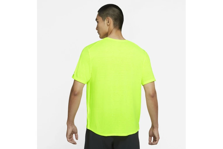 Nike Dri-Fit Miler Top Volt Heren - Image 2