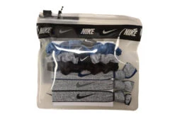 Nike Velvet Haarelastieken Incl. Tasje Blauw - 6 Stuks