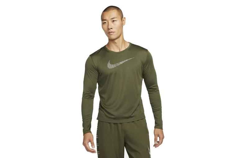 Nike Dri-FIT UV Run Division Miler Top Rough Green Heren