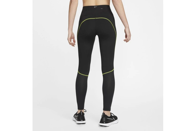 Nike Dri-FIT Icon Clash Mid-Rise Running Leggings Zwart/atomic Green Dames - Image 2