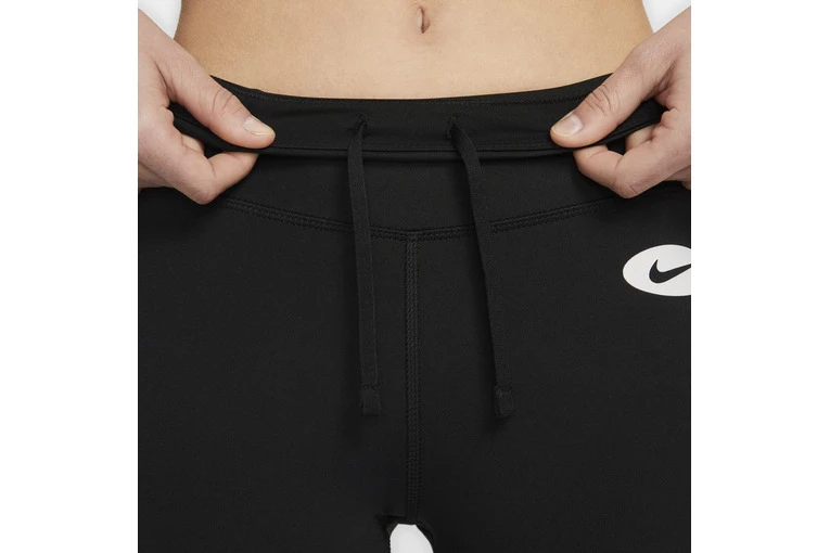 Nike Dri-FIT Icon Clash Mid-Rise Running Leggings Zwart/atomic Green Dames - Image 4