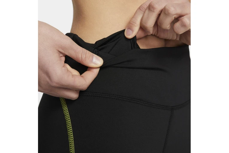 Nike Dri-FIT Icon Clash Mid-Rise Running Leggings Zwart/atomic Green Dames - Image 5