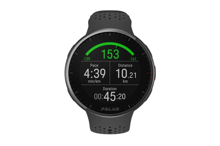 Polar Pacer Pro Geavanceerd GPS Hardloophorloge Carbon Grijs Maat S-L