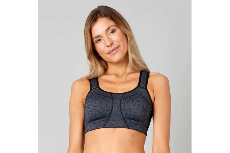 Pure Lime Padded Athletic Sportbeha Grijs Dames - Image 2