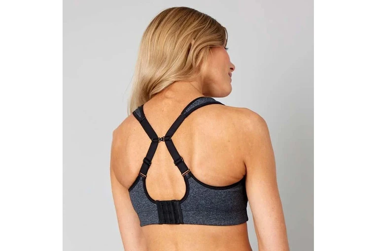 Pure Lime Padded Athletic Sportbeha Grijs Dames - Image 4