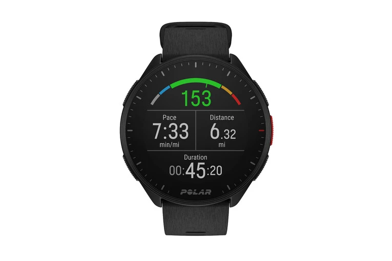 Polar Pacer GPS Hardloophorloge Night Black Maat S-L