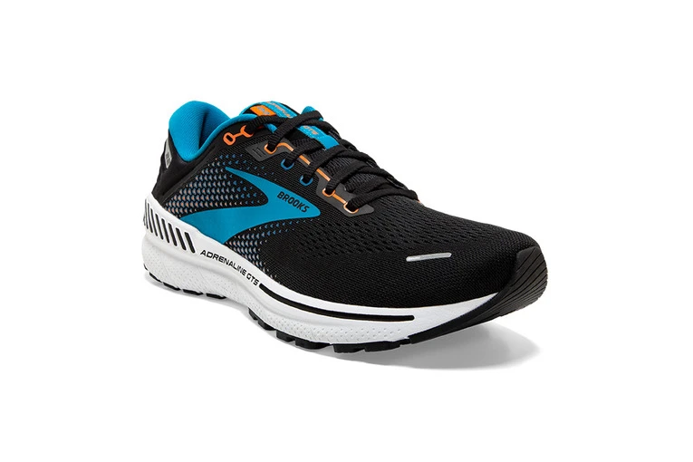 Brooks Adrenaline GTS 22 Loopschoen Zwart/blauw/oranje - Image 3