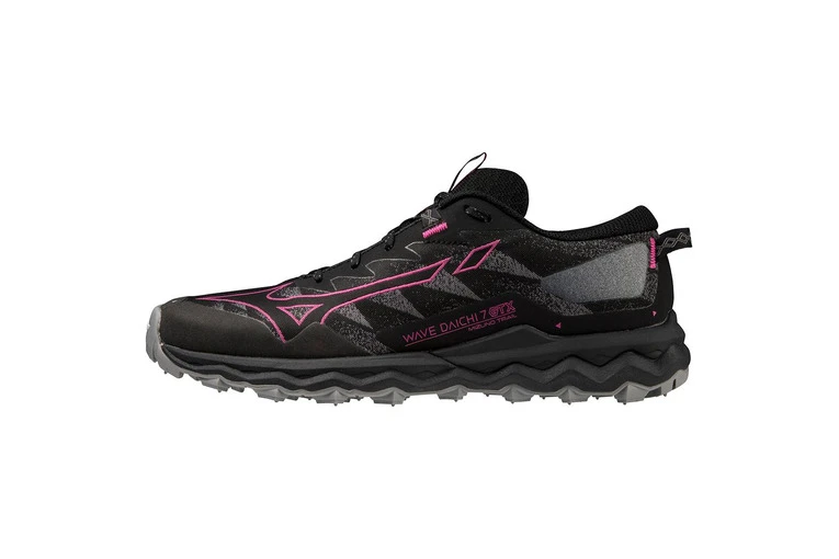 Mizuno Wave Daichi 7 GTX Trail Schoenen Black/Fuchsia Fedora/Quiet Shade Dames - Image 2