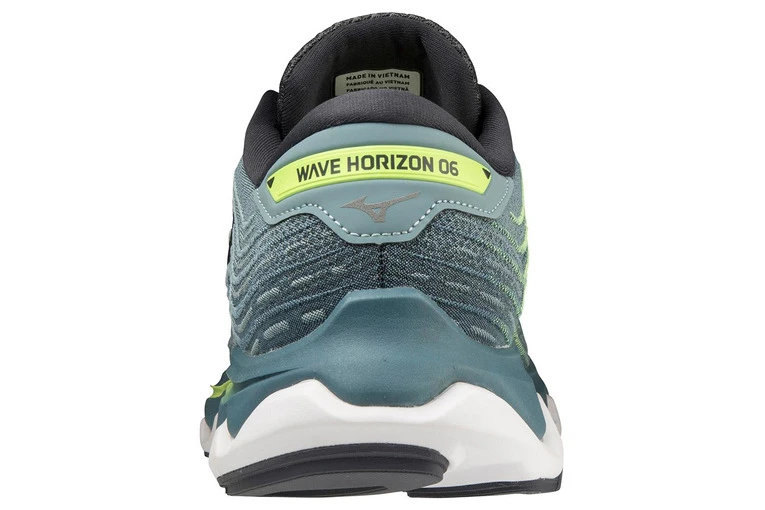 Mizuno Wave Horizon 6 Loopschoenen SmokeBlue/Ebony/NeoLime - Image 5