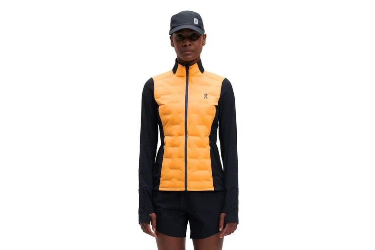 On Climate Jacket Mango/zwart Dames