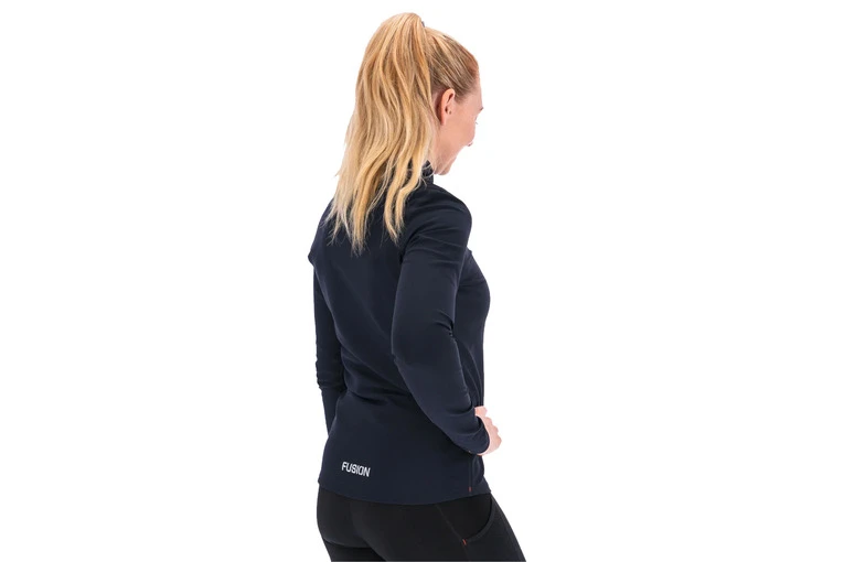 Fusion Zip Neck Dark Night Blue Dames - Image 2