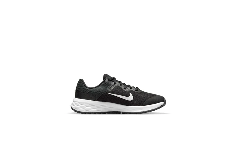 Nike Revolution 6 Loopschoenen Zwart/Dark Smoke Grey/Wit KIDS