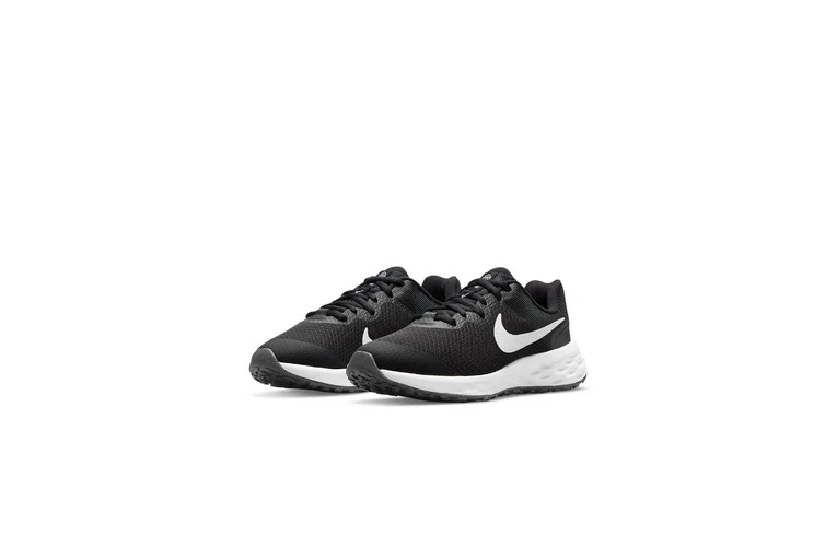 Nike Revolution 6 Loopschoenen Zwart/Dark Smoke Grey/Wit KIDS - Image 5