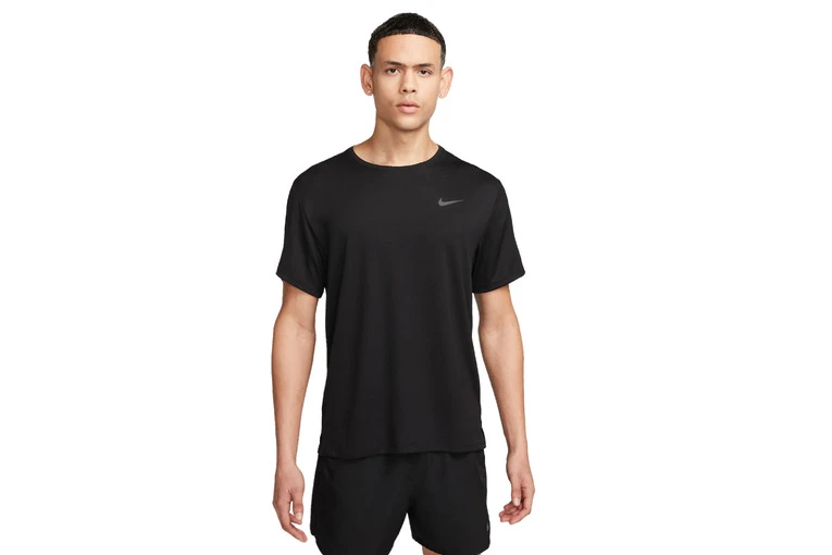 Nike Dri-FIT UV Miler T-shirt Zwart Heren