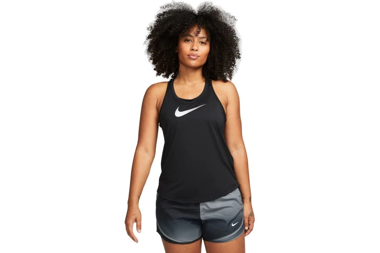 Nike Dri-FIT One Swoosh Tanktop Zwart Dames