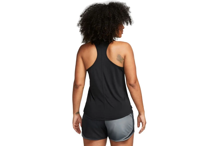 Nike Dri-FIT One Swoosh Tanktop Zwart Dames - Image 2