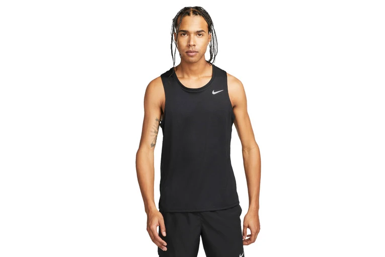 Nike Dri-FIT Miler Tanktop Zwart Heren
