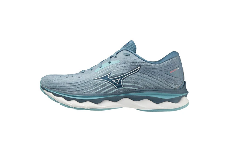 Mizuno Wave Sky 6 Loopschoenen BlueShadow/White/MistyBlue Dames - Image 2