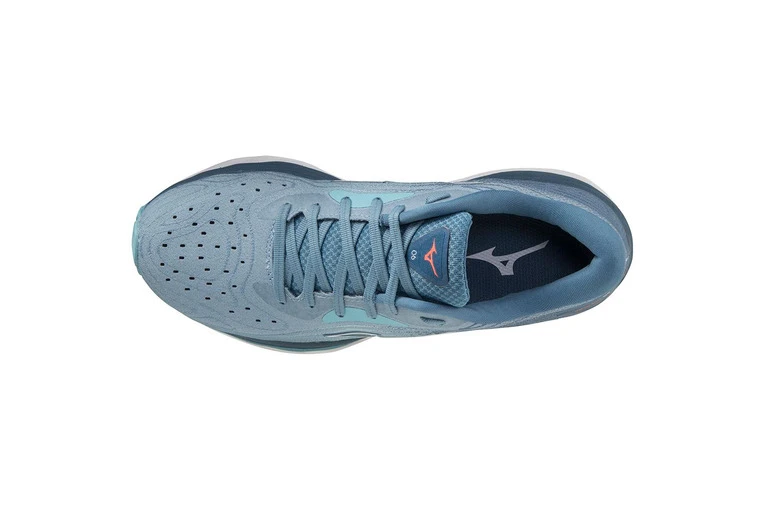Mizuno Wave Sky 6 Loopschoenen BlueShadow/White/MistyBlue Dames - Image 4