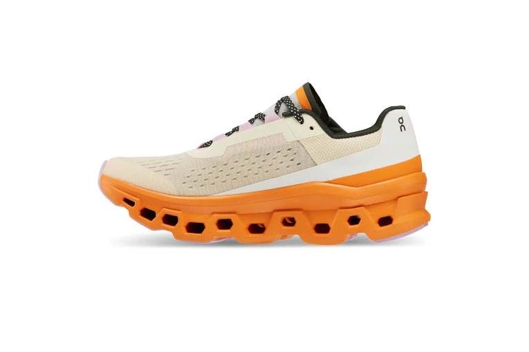 On Cloudmonster Loopschoenen Fawn/turmeric Dames - Image 2