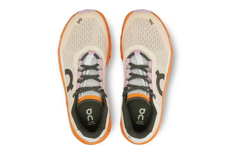 On Cloudmonster Loopschoenen Fawn/turmeric Dames - Image 4