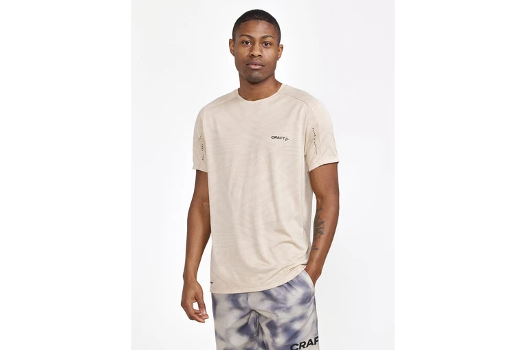 Craft Adv HIT SS Structure T-shirt Ecru Heren - Image 2