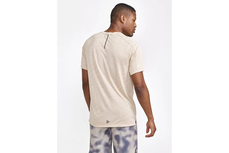 Craft Adv HIT SS Structure T-shirt Ecru Heren - Image 3