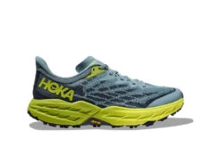 Hoka Speedgoat 5 Trailschoenen Stone Blue / Dark Citron Heren