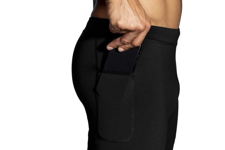 Brooks Source 9" Short Tight Black Heren - Image 3