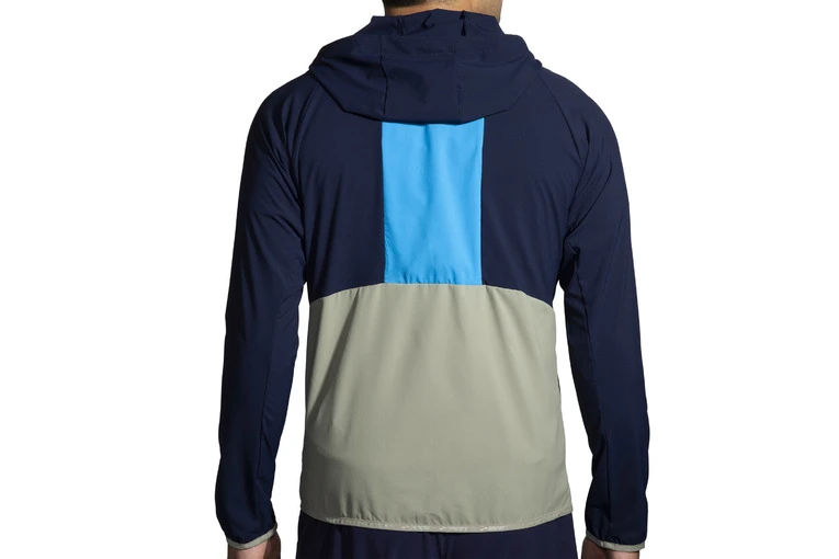Brooks Canopy Jacket Navy/Spring Break/Pebble Heren - Afbeelding 3