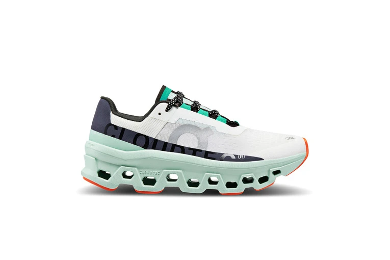 On Cloudmonster Loopschoenen Undyed-White/Creek Dames