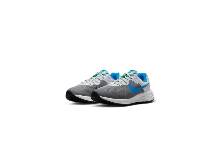 Nike Revolution 6 Loopschoenen Cool Grey/Deep Royal Blue/Pure Platinum/Photo Blue KIDS - Image 3