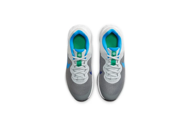 Nike Revolution 6 Loopschoenen Cool Grey/Deep Royal Blue/Pure Platinum/Photo Blue KIDS - Image 5