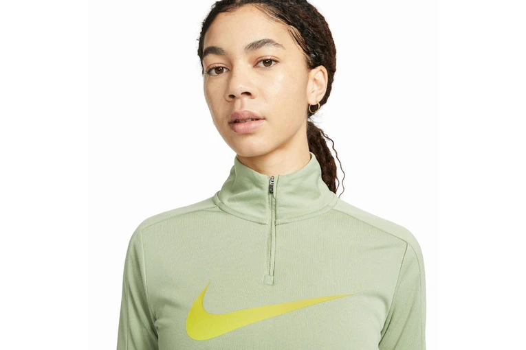 Nike Dri-FIT Swoosh Sweatshirt Oil Green Dames - Image 3