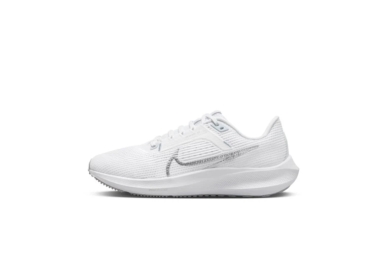 Nike Pegasus 40 Loopschoenen Wit/Pure Platinum/Metallic Silver Dames - Image 2