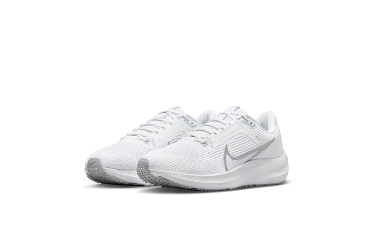 Nike Pegasus 40 Loopschoenen Wit/Pure Platinum/Metallic Silver Dames - Image 3