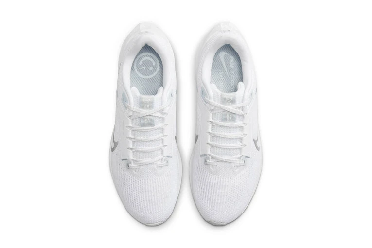 Nike Pegasus 40 Loopschoenen Wit/Pure Platinum/Metallic Silver Dames - Image 6