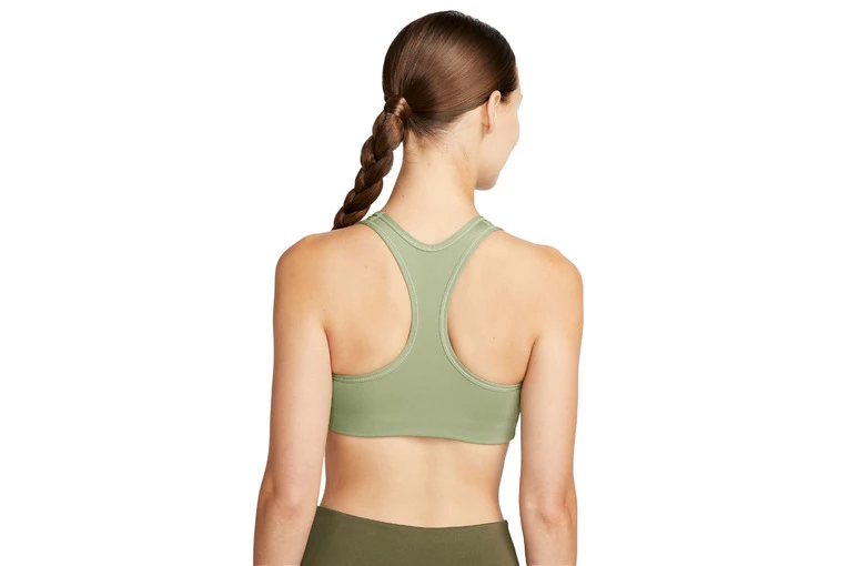 Nike Swoosh Sportbeha Oil Green/Wit Dames - Image 2